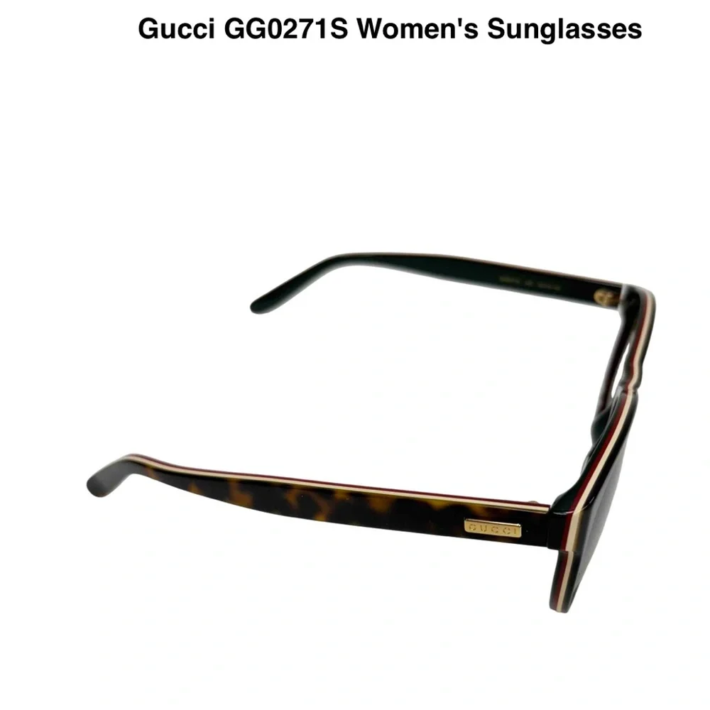 NEW GUCCI women GGO271S 002 Havana Tortoise Sunglasses 55-16-145mm NEW